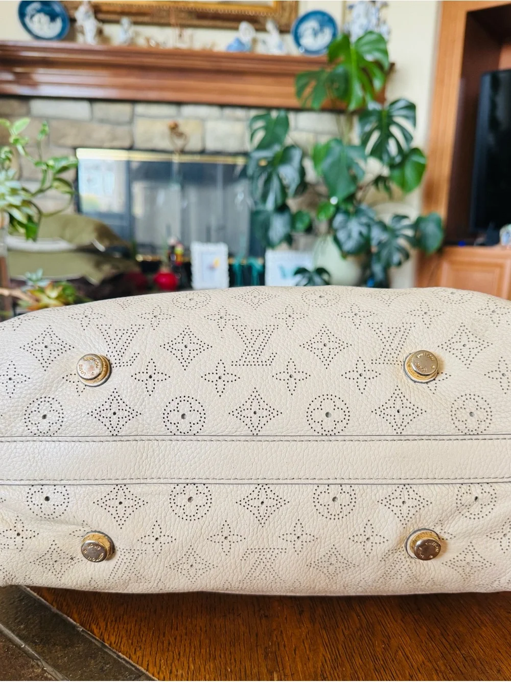 Louis Vuitton Mahina Lunar Moonlight perforated leather tote bag Vintage